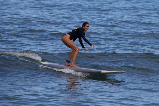 Group Surf Lessons from Kaanapali Beach - The coaching setup: 4 students per instructor is the big deal