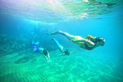Mermaid Ocean Swimming Lesson in Maui - Gear Fitting: Tail and Monofin Sizing for Kids and Adults